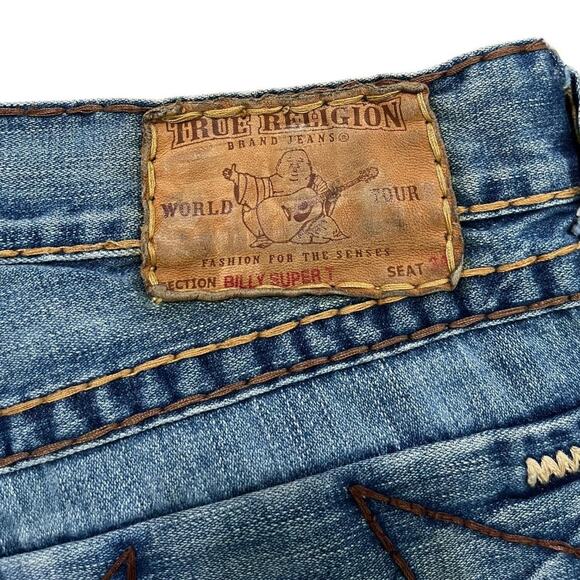 True Religion Billy Super T Big Horseshoe Bootcut Y2K Jeans - Picture 8 of 8